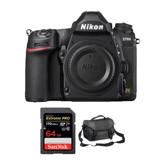 Nikon D780 DSLR Camera Body with Accessories Kit