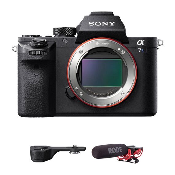 Sony Alpha a7S II Mirrorless Digital Camera with Grip Extension and External Microphone Kit