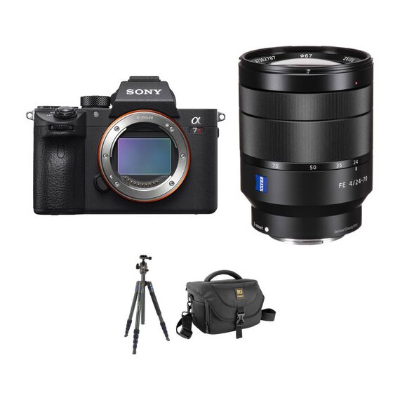 Sony Alpha a7R III Mirrorless Digital Camera with 24-70mm f/4 Lens and Tripod Kit