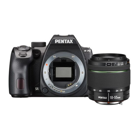 Pentax K-70 DSLR Camera with 18-55mm Lens (Black)