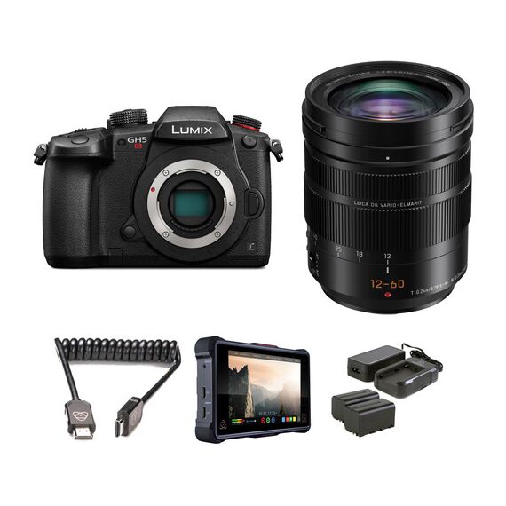 Panasonic Lumix DC-GH5S Mirrorless Micro Four Thirds Digital Camera with 12-60mm Lens Pro HDR Kit