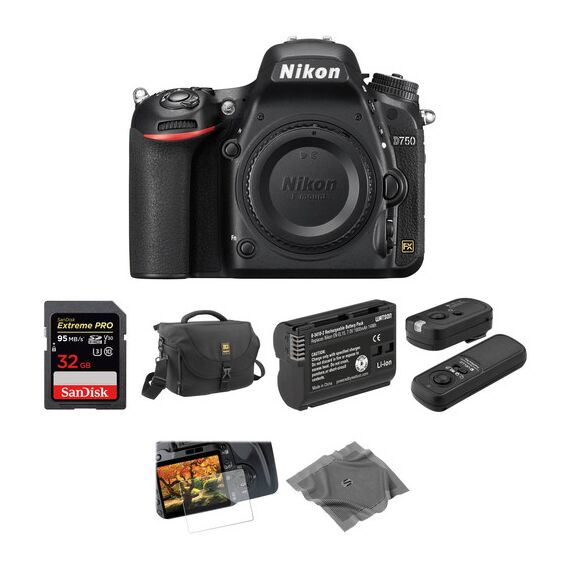 Nikon D750 DSLR Camera Body Basic Kit