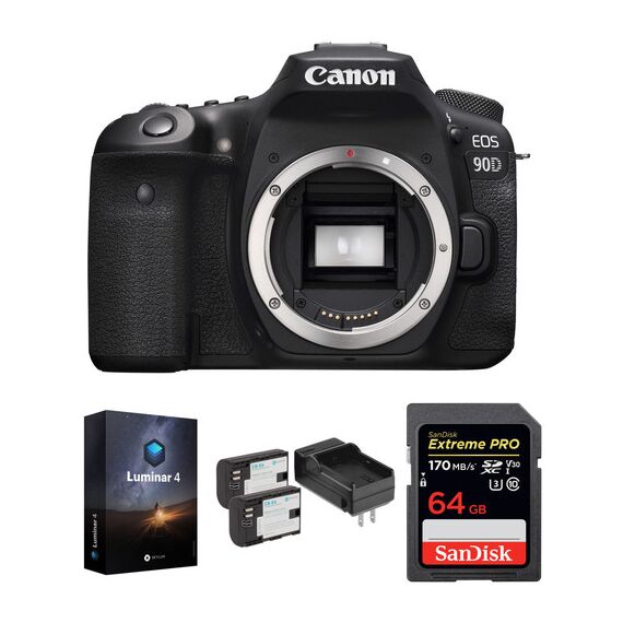 Canon EOS 90D DSLR Camera Body with Software Kit