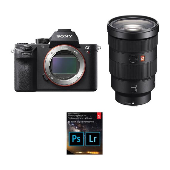 Sony Alpha a7R II Mirrorless Digital Camera with 24-70mm f/2.8 Lens and Adobe CC Photo Plan Kit