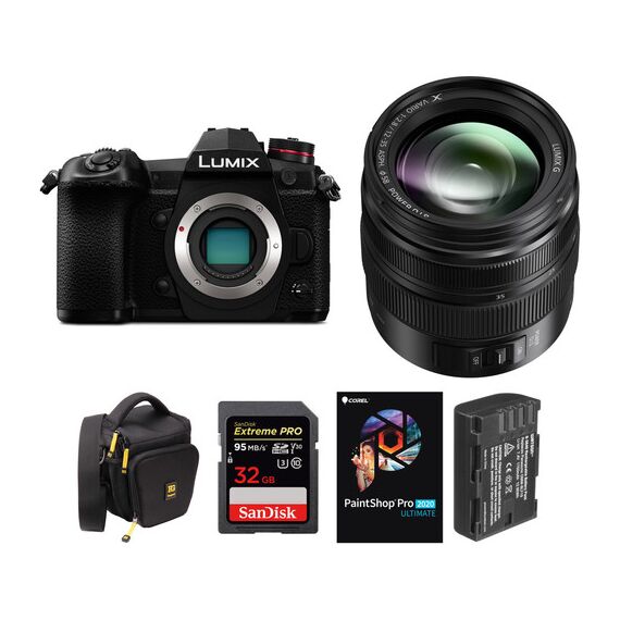 Panasonic Lumix DC-G9 Mirrorless Micro Four Thirds Digital Camera with 12-35mm Lens and Accessories Kit