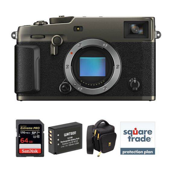 FUJIFILM X-Pro3 Mirrorless Digital Camera Body Deluxe Kit (Dura Black)