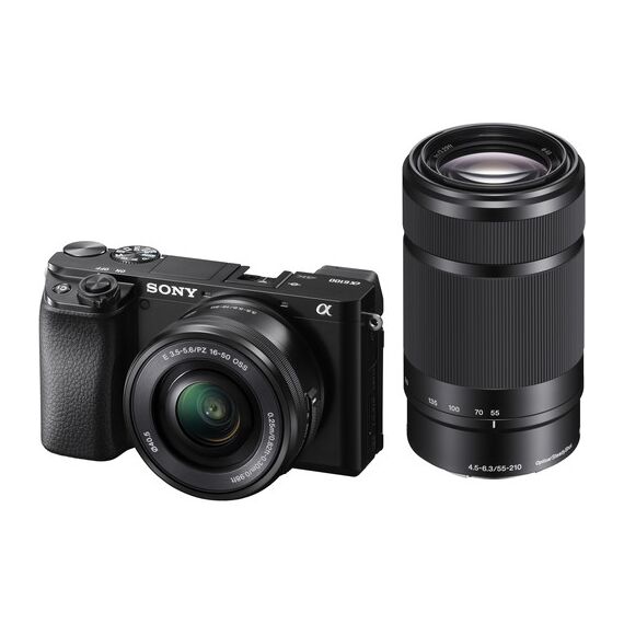Sony Alpha a6100 Mirrorless Digital Camera with 16-50mm and 55-210mm Lenses