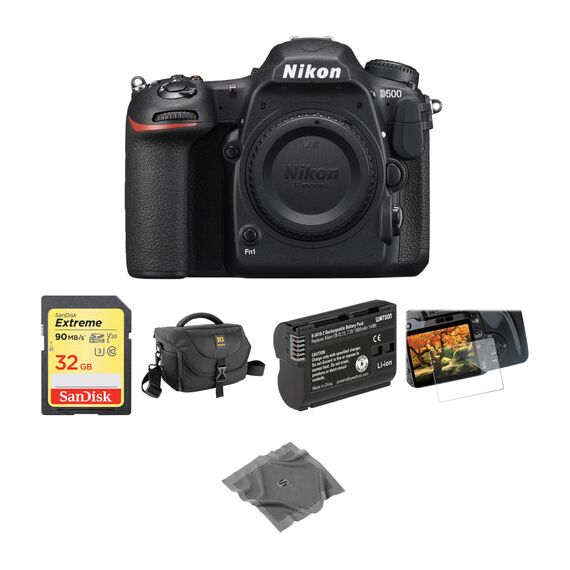Nikon D500 DSLR Camera Body Basic Kit