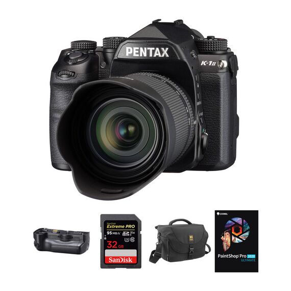 Pentax K-1 Mark II DSLR Camera with 28-105mm Lens and Battery Grip Kit