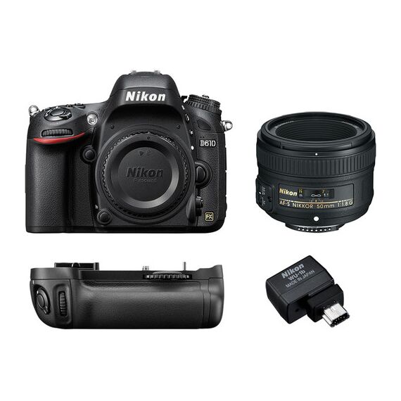 Nikon D610 DSLR Camera with 50mm f/1.8 Lens Kit