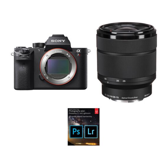 Sony Alpha a7R II Mirrorless Digital Camera with 28-70mm Lens and Adobe CC Photo Plan Kit