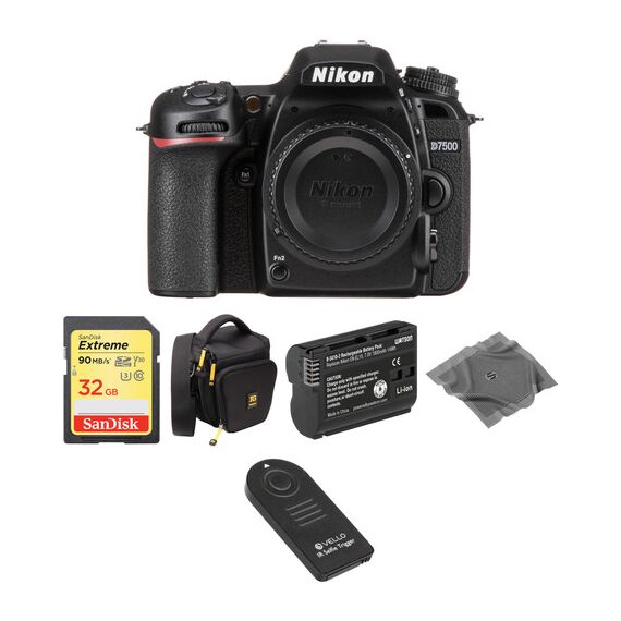 Nikon D7500 DSLR Camera Body Basic Kit