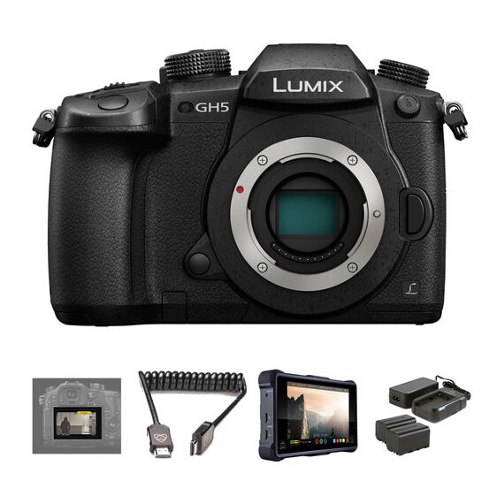 Panasonic Lumix DC-GH5 Mirrorless Micro Four Thirds Digital Camera with Pro HDR Kit