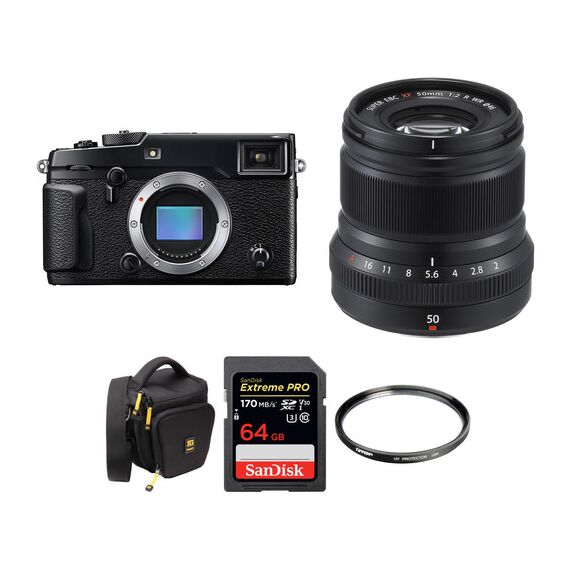 FUJIFILM X-Pro 2 Digital Camera with XF 50mm f/2 R WR Lens and Accessories Kit