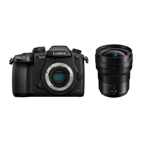 Panasonic Lumix DC-GH5 Mirrorless Micro Four Thirds Digital Camera with 8-18mm Lens Kit