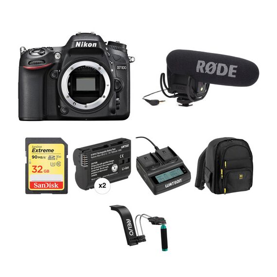 Nikon D7100 DSLR Camera (Body Only) Video Production Kit