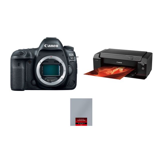 Canon EOS 5D Mark IV Camera Body with Inkjet Printer Kit