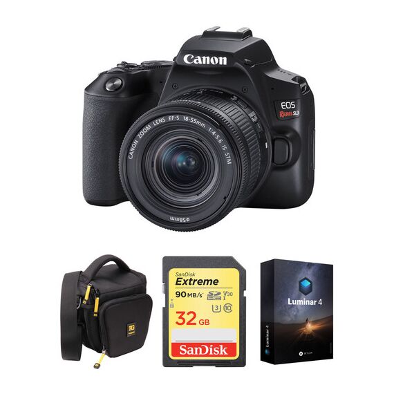 Canon EOS Rebel SL3 DSLR Camera with 18-55mm Lens and Accessory Kit (Black)