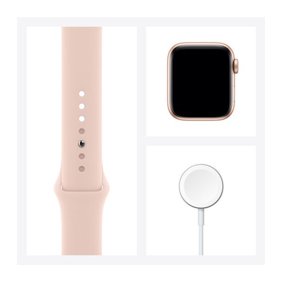 Apple Watch Series 6 (GPS, 40mm, Gold Aluminum, Pink Sand Sport Band)