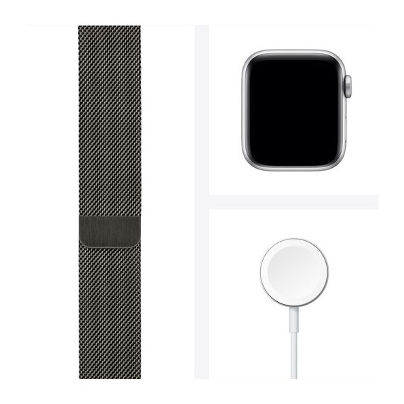 Apple Watch Series 6 (GPS + Cellular, 40mm, Graphite Stainless Steel, Graphite Milanese Loop Band), 2 image