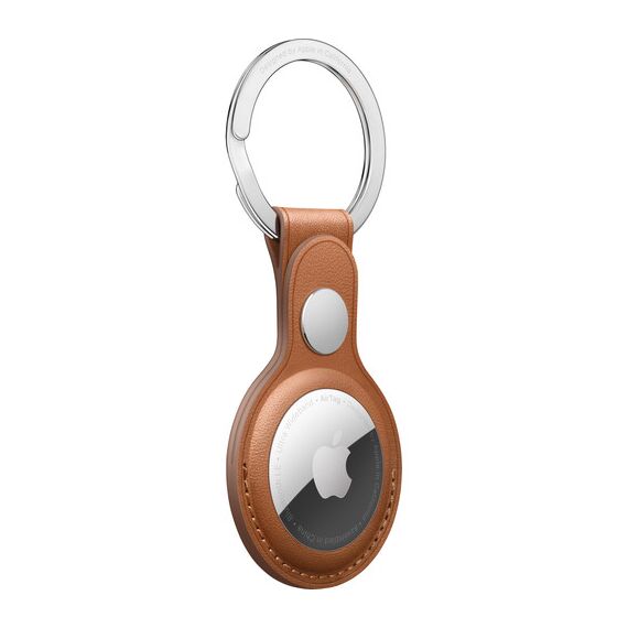 Apple AirTag Leather Key Ring (Saddle Brown), 2 image