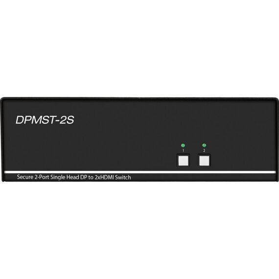 SmartAVI 2-Port single-head DP to 2xHDMI Secure KVM w/ audio