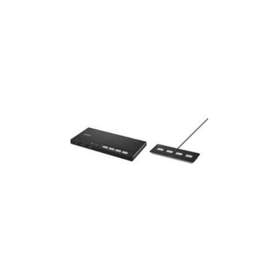 Belkin 4-Port Dual Head HDMI Modular Secure KVM Switch PP4.0 W/Remote