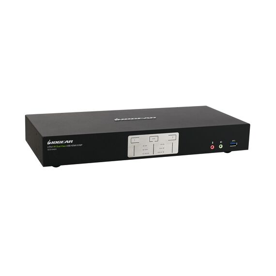 Iogear 2-Port 4K Dual View KVMP Switch with HDMI Connection, USB 3.0 Hub and Audio (TAA), 2 image