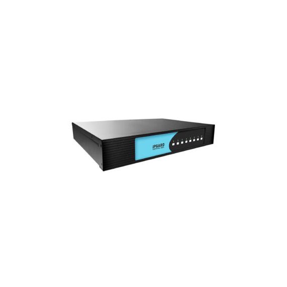 SmartAVI 8-Port Single-head Secure Pro DVI-I KVM Switch with KB/Mouse USB emulation and CAC port - Lockheed Martin Variant with custom rack ears