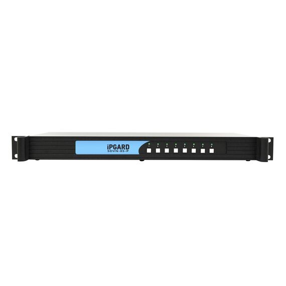 SmartAVI 8-Port Single-head Secure Pro DVI-I KVM Switch with KB/Mouse USB emulation and CAC port - Lockheed Martin Variant with custom rack ears, 2 image