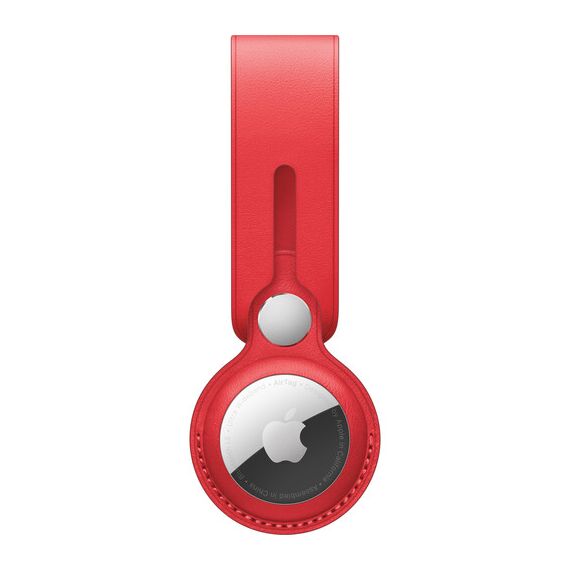 Apple AirTag Leather Loop ((PRODUCT)RED)