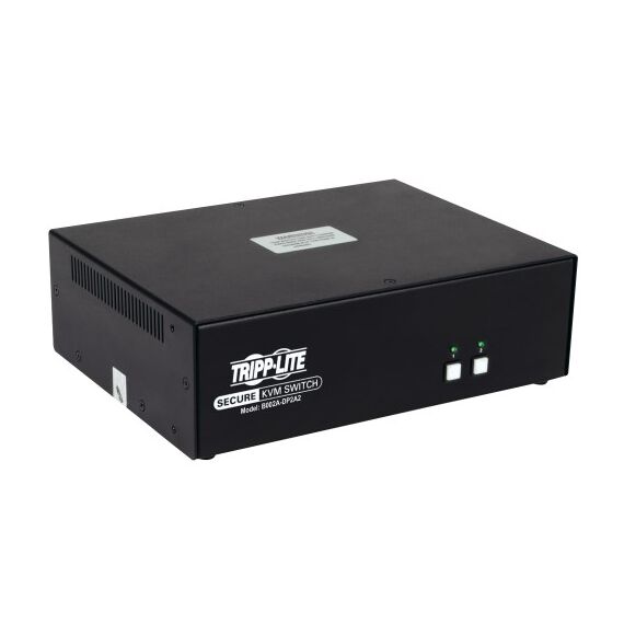 Tripp Lite 2-Port Dual-Monitor Secure KVM Switch, DisplayPort - 4K, NIAP PP3.0, Audio, TAA
