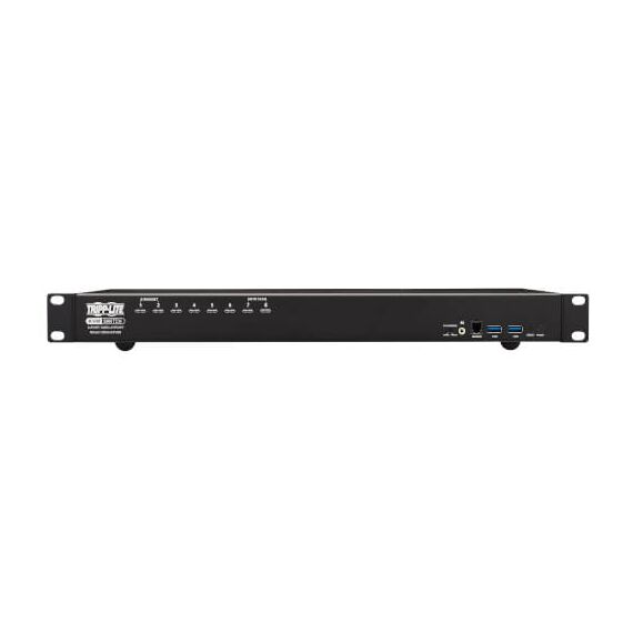 Tripp Lite 8-Port DisplayPort/USB KVM Switch with Audio/Video and USB Peripheral Sharing, 4K 60 Hz, 1U Rack-Mount, 3 image