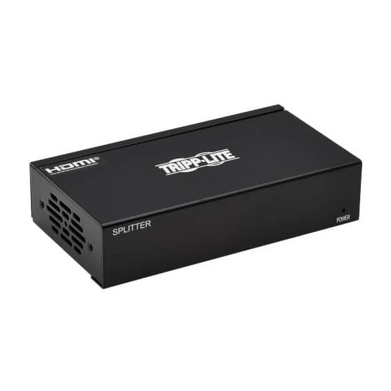 Tripp Lite 2-Port HDMI over Cat6 Splitter - 4K 60 Hz, HDR, 4:4:4, PoC, HDCP 2.2, 230 ft. (70.1 m), TAA