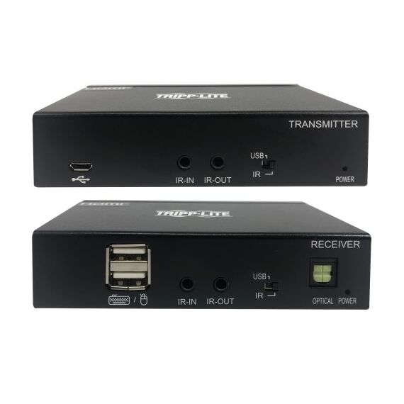 Tripp Lite DisplayPort over Cat6 Extender Kit, KVM Support, USB, 4K, DP1.2a, PoC, HDCP 2.2, 230 ft. (70 m), TAA, 3 image