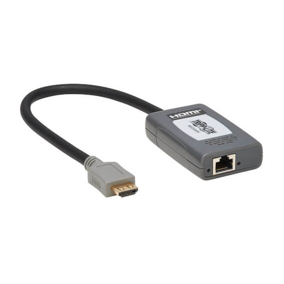 Tripp Lite 1-Port HDMI over Cat6 Receiver, Pigtail - 4K 60 Hz, HDR, 4:4:4, PoC, HDCP 2.2, 230 ft. (70.1 m), TAA