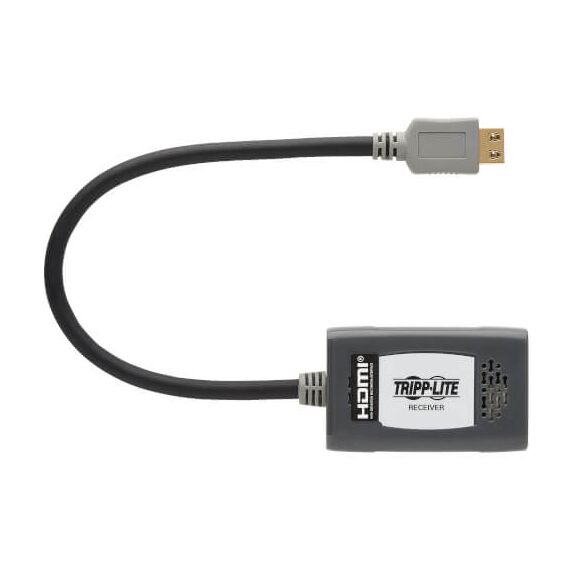Tripp Lite 1-Port HDMI over Cat6 Receiver, Pigtail - 4K 60 Hz, HDR, 4:4:4, PoC, HDCP 2.2, 230 ft. (70.1 m), TAA, 4 image