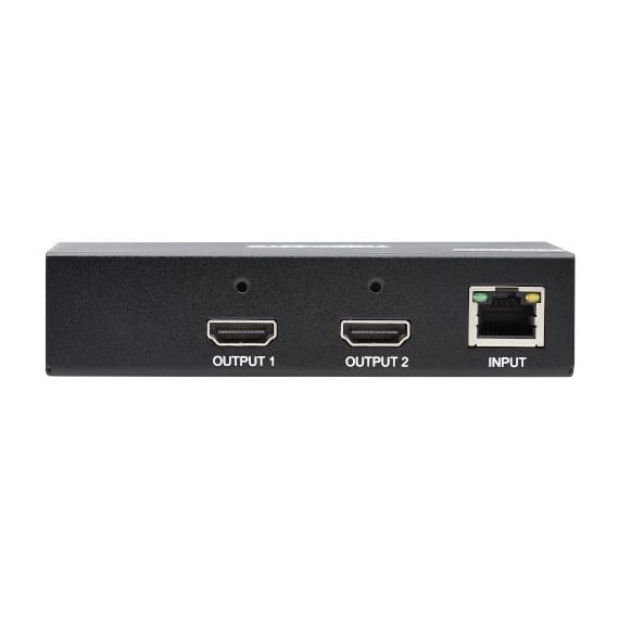 Tripp Lite 2-Port HDMI over Cat6 Receiver - 4K 60 Hz, HDR, 4:4:4, PoC, HDCP 2.2, 230 ft. (70.1 m), TAA, 2 image