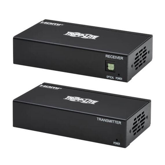 Tripp Lite 2-Port HDMI over Cat6 Extender Kit, Transmitter/Receiver - 4K 60 Hz, HDR, 4:4:4, PoC, 230 ft. (70.1 m), TAA, 3 image