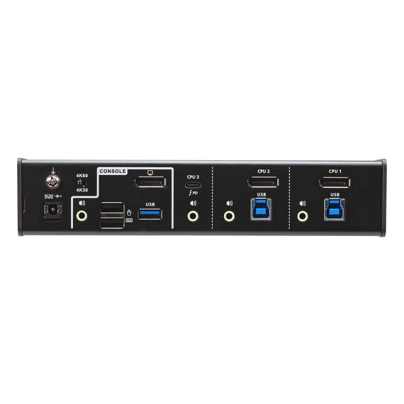 Aten 3-Port 4K USB-C and DisplayPort KVMP Switch with Power Delivery, 2 image