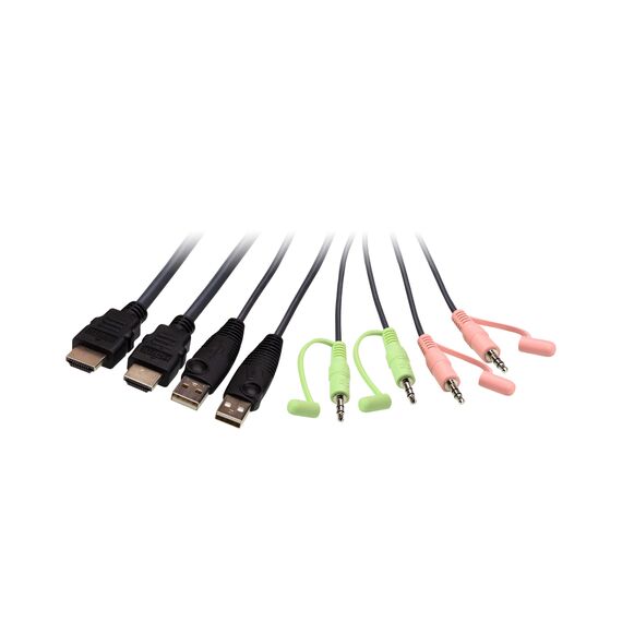 Aten 2-Port USB 4K HDMI Cable KVM Switch with Remote Port Selector, 2 image
