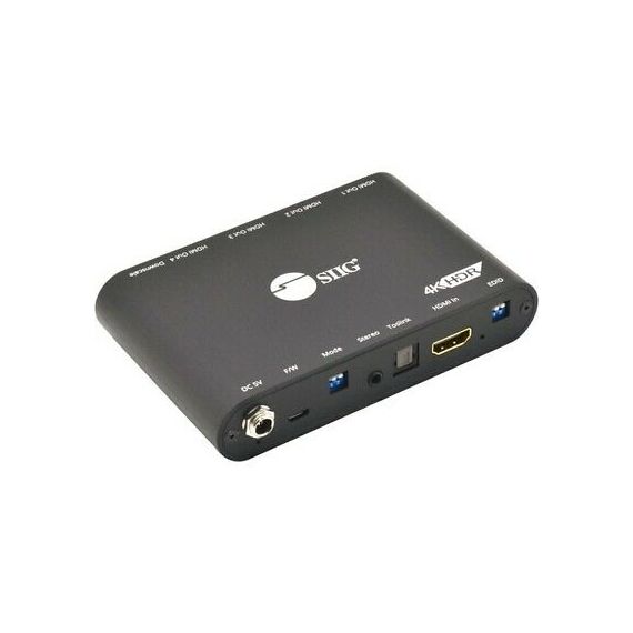 Siig  4-port HDMI 2.0 Splitter with Built-in & User Adjustable EDID
