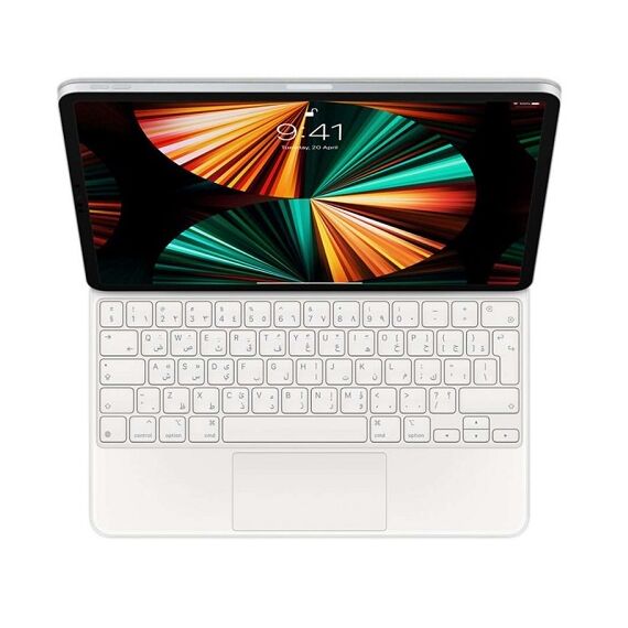 Apple Magic Keyboard for iPad Pro 12.9" (3rd/4th/5th Gen, US English, White)