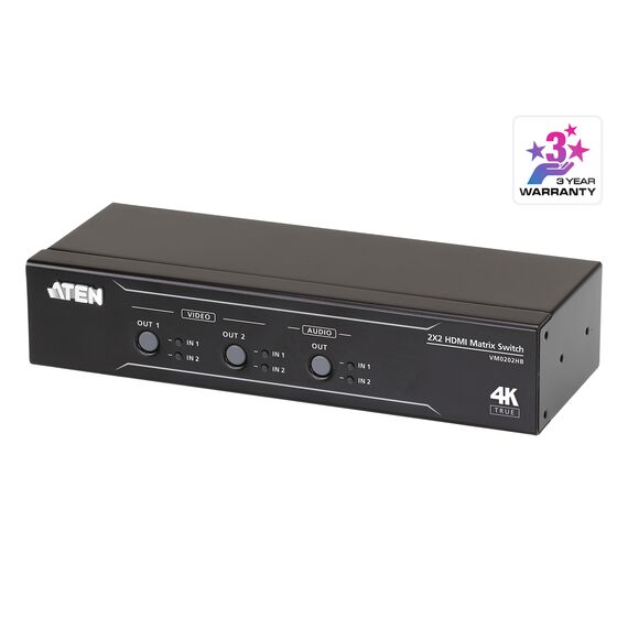 Top ponuda Aten 2 x 2 True 4K HDMI Matrix Switch with Audio De-Embedder - LaptopPlaza uvoz i distribucija laptopova, projektora i druge IT opreme