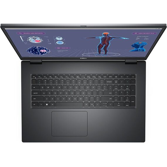Dell - Precision 7000 17" Laptop - Intel Core i9 with 64GB Memory - 1 TB SSD - Aluminum Titan Gray, 3 image