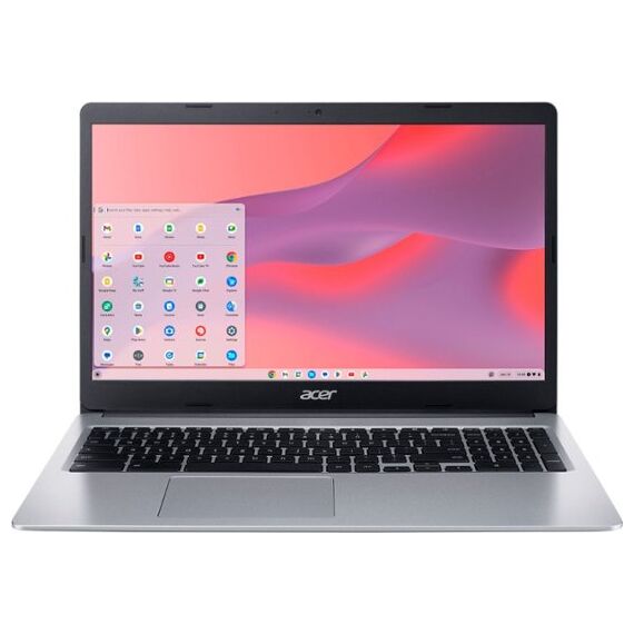 Acer - Chromebook 315 Laptop-15.6" Full HD Touch- 4GB LPDDR4-64GB eMMC- Wi-Fi 5 - Pure Silver