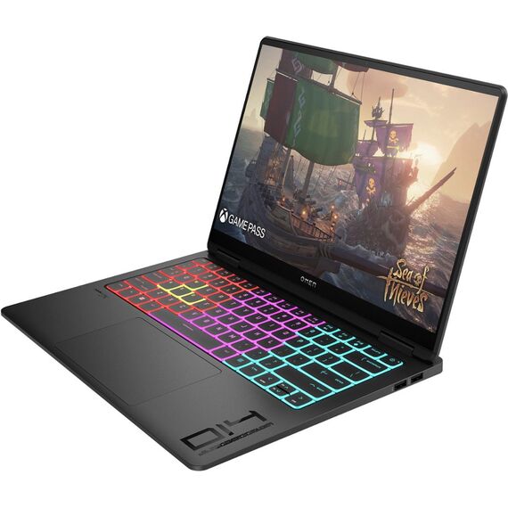 HP OMEN - Transcend 14" 120Hz 2.8K OLED Gaming Laptop - Intel Core Ultra 9-185H - 32GB Memory - NVIDIA GeForce RTX 4070 - 1TB SSD - Shadow Black, 3 image
