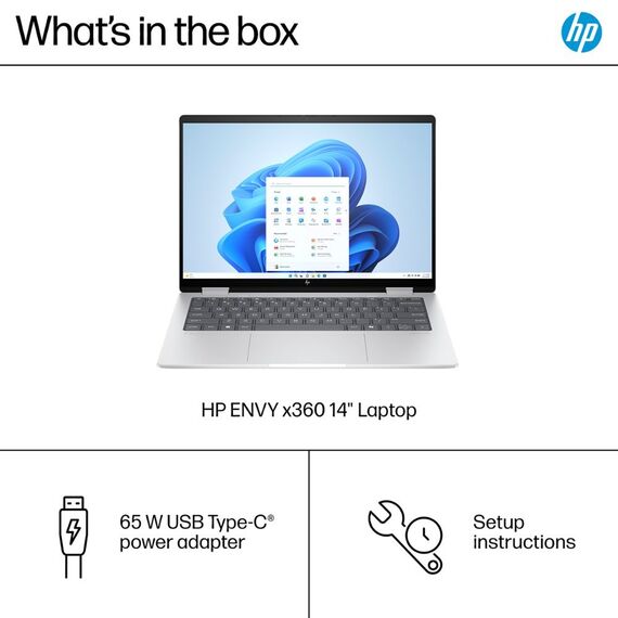 Top ponuda HP - Envy 2-in-1 14" 2K Touch-Screen Laptop - AMD Ryzen 5 - 16GB Memory - 512GB SSD - Glacier Silver, 2 image - LaptopPlaza uvoz i distribucija laptopova, projektora i druge IT opreme