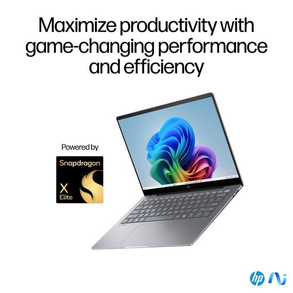 Top ponuda HP - OmniBook X - Copilot+ PC - 14" 2.2K Touch-Screen Laptop - Snapdragon X Elite - 16GB Memory - 1TB SDD - Meteor Silver - LaptopPlaza uvoz i distribucija laptopova, projektora i druge IT opreme