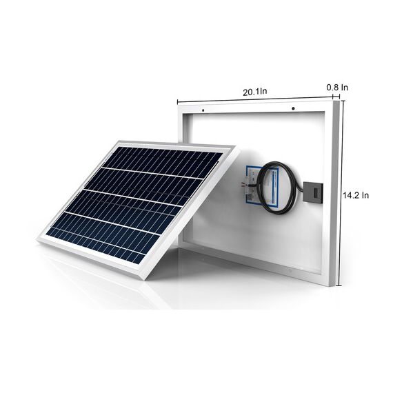 ACOPower 25-Watt Polycrystalline Solar Panel, 12V, 3 image